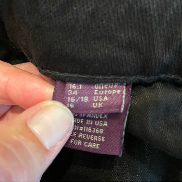 LITM Little in the Middle Straight Leg Black Jeans 16/18 - Picture 8 of 8